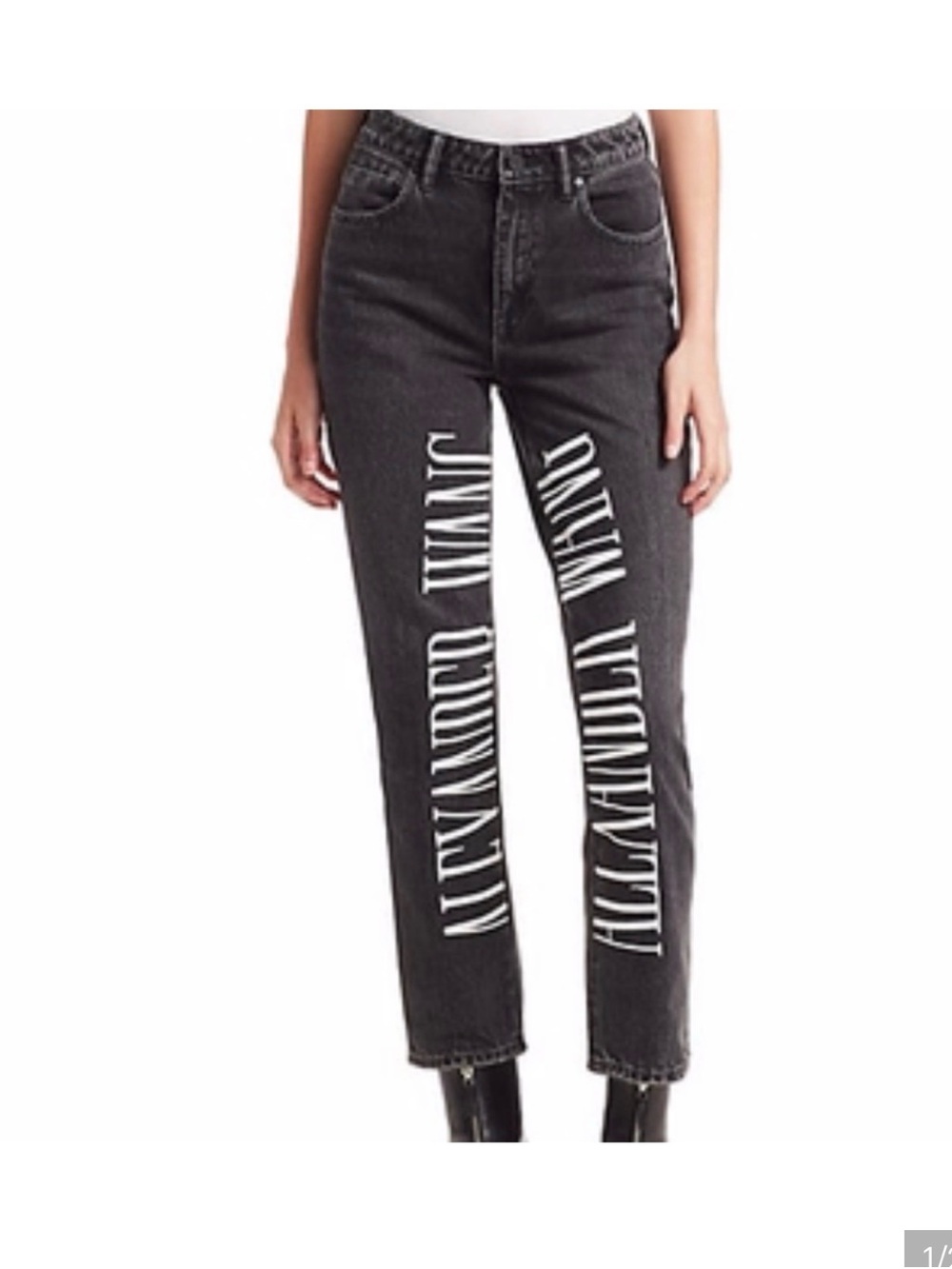 Alexander Wang Logo Jeans